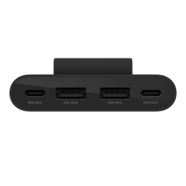 Adaptateur Hub De Charge Belkin 4 Ports Usb-c Et Usb-a – Noir (BUZ001bt2MBKB7) Adaptateur Hub De Charge Belkin 4 Ports Usb-c Et Usb-a – Noir (BUZ001bt2MBKB7)